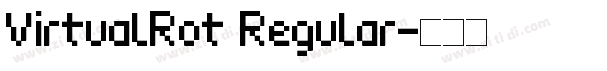 VirtualRot Regular字体转换